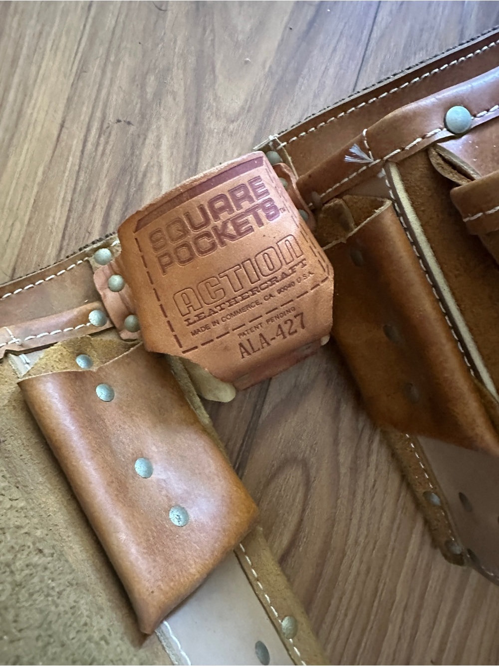 Brown Square Pocket Tool Belt